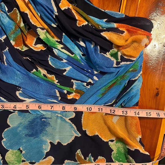 Lauren Ralph Lauren One Shoulder Floral Georgette Maxi Gown Women’s Size 8 - Picture 10 of 15